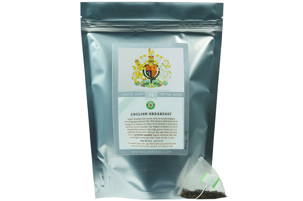 English Breakfast Tea in Pyramid Tea Bags- Black – TRISHNNA TEA