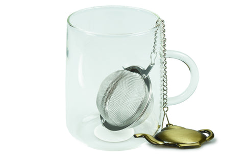 Tea Ball Infuser on a Chain (Teapot Handle)