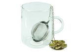 Tea Ball Infuser on Chain (Flower Handle)